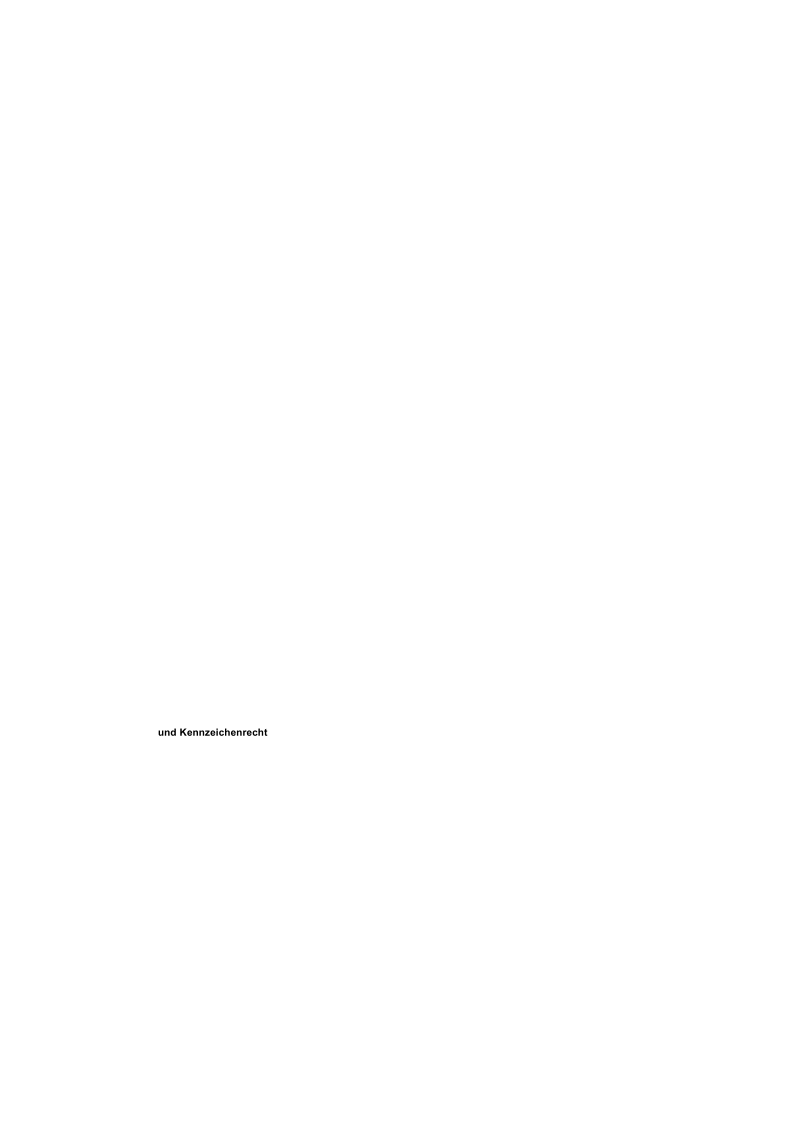 und Kennzeichenrecht