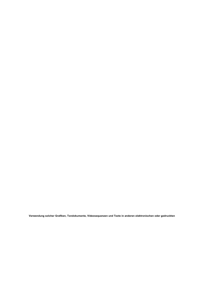 Verwendung solcher Grafiken, Tondokumente, Videosequenzen und Texte in anderen elektronischen oder gedruckten