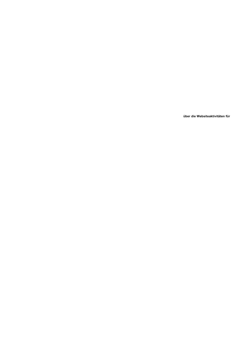 ber die Websiteaktivitten fr